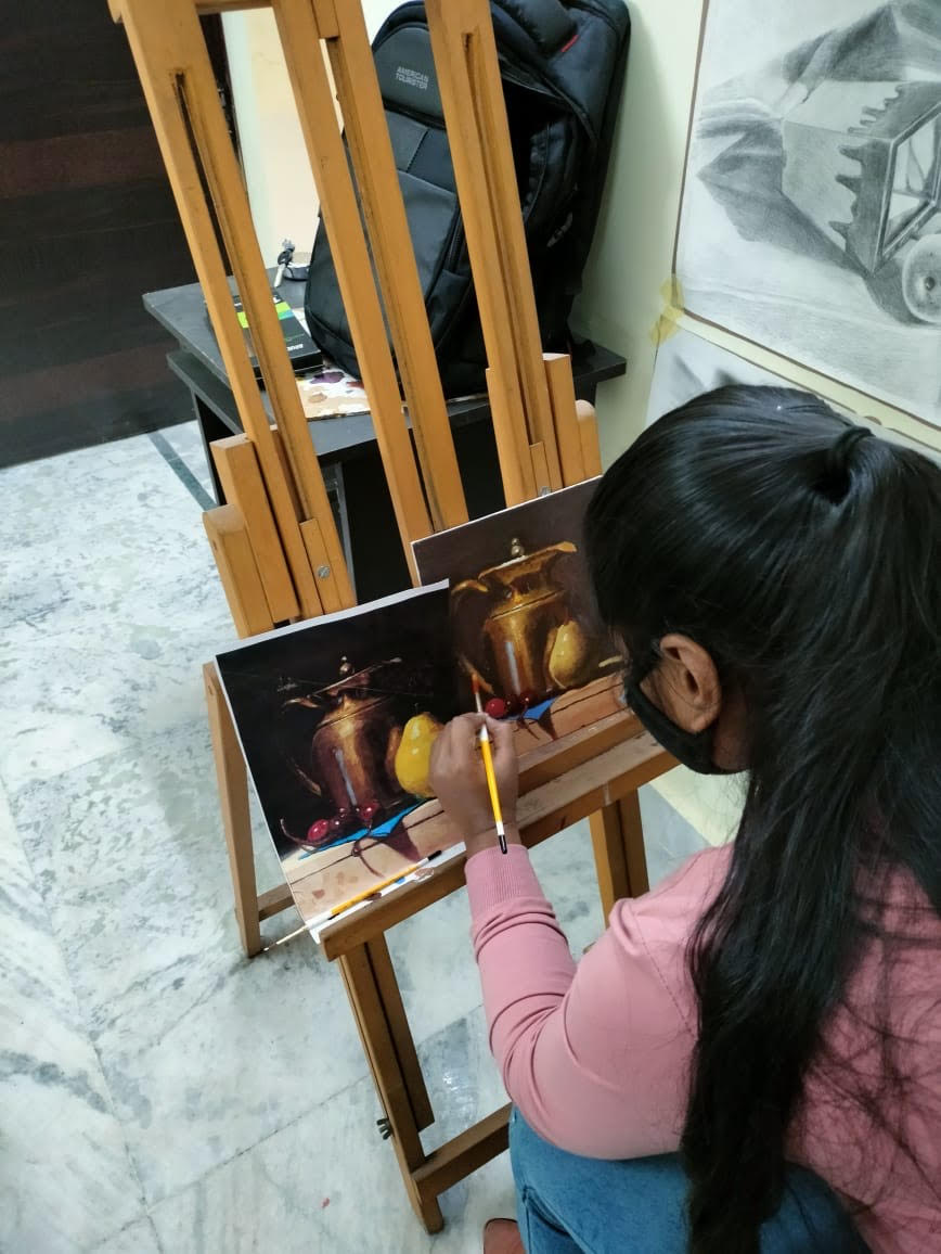 Oil Painting Classes in Delhi || Kamal Fine Art Institute